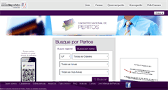 Desktop Screenshot of cadastronacionaldeperitos.com